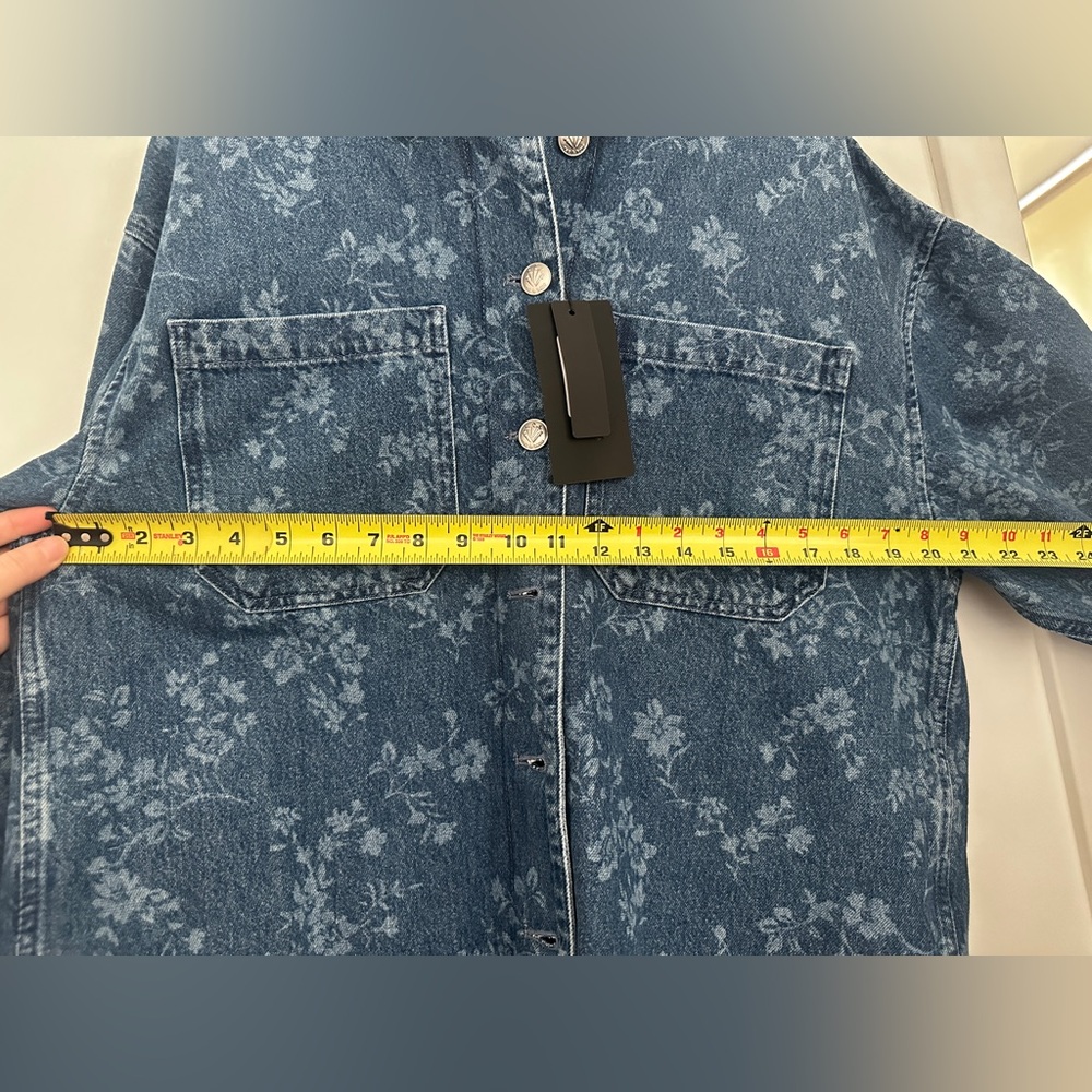 Rag & Bone Printed Denim Shirt Jacket - Picture 12 of 13